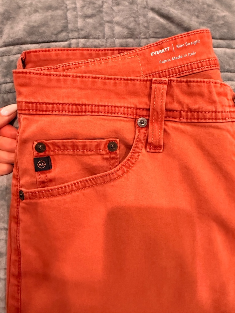 AG Denim - The Everett Slim Straight Jeans Sulfur Red - Size 32 - BNWOT - Picture 5 of 5